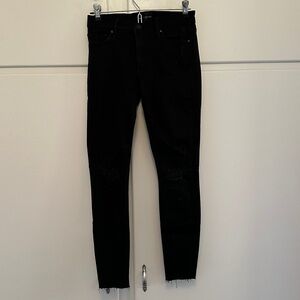 NEW Black Orchid Distressed Ripped Black Skinny Jeggings Jeans